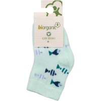 Шкарпетки дитячі Bibaby з рибками (68377-6-12-green)