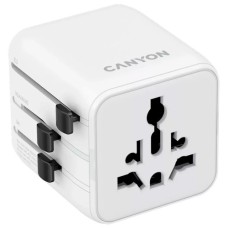Перехідник Canyon Travel Adapter OnTour One EU/UK/US/AUS White (CNS-TA1005W)