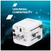 Перехідник Canyon Travel Adapter OnTour One EU/UK/US/AUS White (CNS-TA1005W)