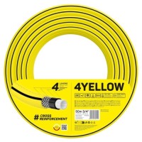 Шланг для поливу Cellfast 4YELLOW 3/4" 50м, 4 шари, до 20 Бар, -10…+50°C (10-522)