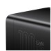 Зарядний пристрій Baseus AC + 2xUSB-C 100W + 2xUSB + cable USB-C to USB-C 100W 1.0m black (PSZM000401)