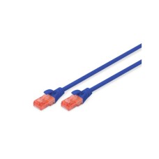 Патч-корд 5м, CAT 6 UTP, AWG 26/7, Cu, LSZH, blue Digitus (DK-1617-050/B)