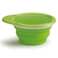 Набір дитячого посуду Munchkin Тарілка дорожня Go Bowl зелена (012377.03)