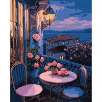 Картина по номерам Santi Вечір на балконі 40*50 (954826)