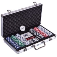 Настільна гра Johnshen Sports Набір покерний 300 фішок по 11,5 г (алюмінієвий кейс) (IG-2114)