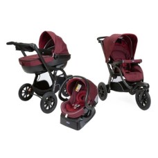 Коляска Chicco 3 в 1 Trio Activ3 вишньова (79270.82)