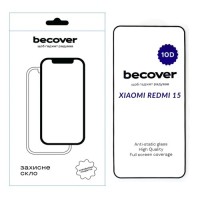 Скло захисне BeCover 10D Xiaomi Redmi 15 Black (713906)