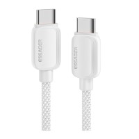 Дата кабель USB-C to USB-C 1.0m 100W white Essager (EXCTT1-WL02-P)