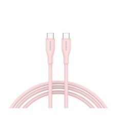 Дата кабель USB-C to USB-C 1.0m CC60SC10 60W Silicon Pink Sand Canyon (CNS-CC60SC10PS)