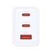 Зарядний пристрій D-Link 2xUSB-C + 1xUSB-A 65W GaN white (DCP-651)