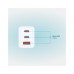 Зарядний пристрій D-Link 2xUSB-C + 1xUSB-A 65W GaN white (DCP-651)
