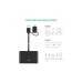 Концентратор Ugreen USB 3.0 to 4xUSB + USB-C plug 1.0m CR113 black (40850)