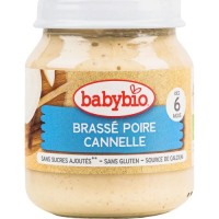Дитяче пюре BabyBio Органічне на основі коров'ячого молока з грушею та корицею 130 г (51086)