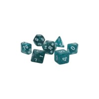 Набір кубиків для настільних ігор Games 7 Days Glitter 7 Dice Set - Aqua (g7dglit09)