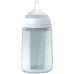 Пляшечка для годування Suavinex Colour Essence, 240 мл, силіконова, 240 мл, фізіологічна соска повільний потік, , світло-блакитн (308653)
