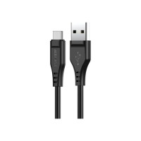 Дата кабель USB 2.0 AM to USB-C 1.2m 3.0A TPE Black Acefast (6974316280866)