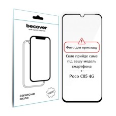 Скло захисне BeCover 10D Poco C85 4G Black (714367)