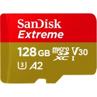 Карта пам'яті SanDisk 128GB microSD class 10 UHS-I U3 Extreme (SDSQXAA-128G-GN6MN)
