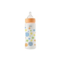 Пляшечка для годування Chicco Perfect Easy силіконова, від 4 міс. швидкий потік 330 мл (20245.20)