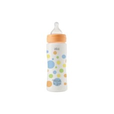 Пляшечка для годування Chicco Perfect Easy силіконова, від 4 міс. швидкий потік 330 мл (20245.20)