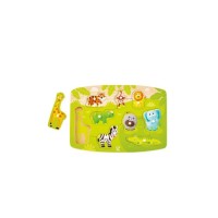 Розвиваюча іграшка Hape дерев'яна рамка-вкладиш Звірята з джунглів (E1405)