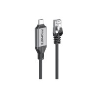 Дата кабель USB-C to RJ45 Ethernet 5.0m Promate (clink-rj45)