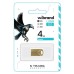 USB флеш накопичувач Wibrand 4GB Hawk Gold USB 2.0 (WI2.0/HA4M1G)