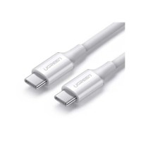 Дата кабель USB-C to USB-C 1.5m 5A 100W US300 white UGREEN (80370)