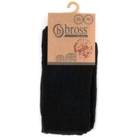 Шкарпетки дитячі Bross теплі у рубчик (3692-7-9-black)