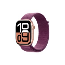 Смарт-годинник Apple Watch Series 10 GPS 46mm Rose Gold Aluminium Case with Plum Sport Loop (MWWV3QH/A)