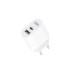 Зарядний пристрій XO L97 (1Type-C/1USB/2.4A) + Type-C - Type-C White (XO-L97-TC)