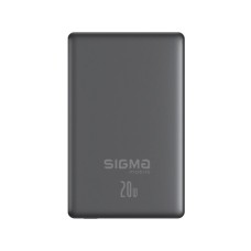 Батарея універсальна Sigma X-power SI10A7QL-MAG grey 10000mAh, Magnetic wireless 15W, PD+QC, 20W max (4827798955116)