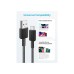 Дата кабель USB 2.0 AM to Type-C 0.9m 322 Black Anker (A81H5G11)