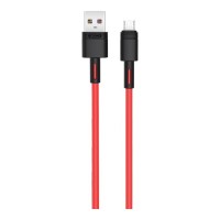 Дата кабель USB 2.0 AM to Micro 5P 1.0m 5A red XO (NB166-M-1-RD)