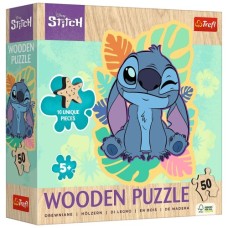 Пазл Trefl Wooden Lilo&Stitch Щасливий Стіч, 50 елементів (5900511202816)