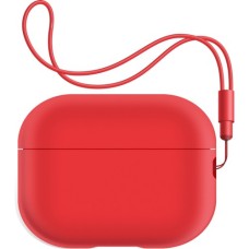 Чохол для навушників Armorstandart Silicone Case with straps для Apple Airpods Pro 2 Red (ARM68614)