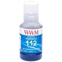 Чорнило WWM Epson L11160/6490 №112 140г Cyan pigmented (E112CP)