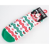 Шкарпетки дитячі Bross махрові новорічні (10968-2-4-green)