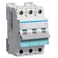 Автоматичний вимикач Hager 3-п. C 25A (10kA) (B) (NCN325)