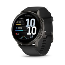 Смарт-годинник Garmin Venu 4 (45mm), Black w/ Slate + Black, GPS смарт-годинник (010-03014-00)