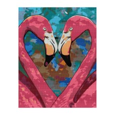 Картина по номерам Rosa Star Romantic Flamingo 35 х 45 см (4823098524373)