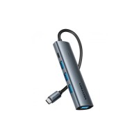 Концентратор VENTION USB-C to 4xUSB 3.0 + 1xUSB-C black (TGZHB)