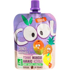 Дитяче пюре Vitabio Cool Fruits органічне з яблуком, манго та ананасом 90 г (60405)