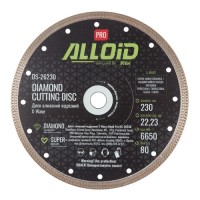 Круг відрізний Alloid Pro, алмазний, X-Wave, 230мм (DS-26230)