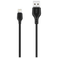 Дата кабель USB 2.0 AM to Lightning 1.0m 2.1A black XO (XO-NB-103-L-1-BK)