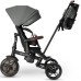 Дитячий велосипед QPlay Comfo Max складаний триколісний Grey (T70 ComfoMaxGrey)
