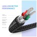 Дата кабель USB-C to USB-C 0.5m 3A 60W US261 black/gray Ugreen (50149)