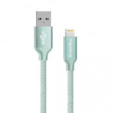 Дата кабель USB 2.0 AM to Lightning 2.0m mint ColorWay (CW-CBUL007-MT)