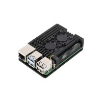 Корпус до промислового ПК KUONGSHUN for Raspberry Pi 5 Alu 2 fans (RA787)