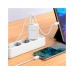 Зарядний пристрій BOROFONE BN10 Sunlight 1xUSB-C PD65W + 1xUSB-A + cable USB-C to USB-C White (6974443388206)
